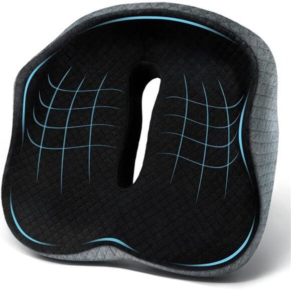 Large Seat Cushion 3D Full Wrap Office Chairs Cushions - Supportive Memory